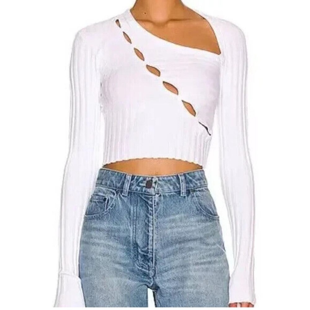 Cotton Citizen Capri Cut Out Shirt White sz S